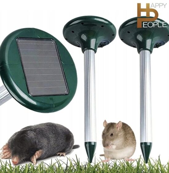 Kurmių atbaidymo prietaisas- repelentas su saulės baterija, 4 vnt.